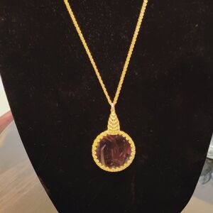 Old vintage German medallion with a magnifying glass Rare